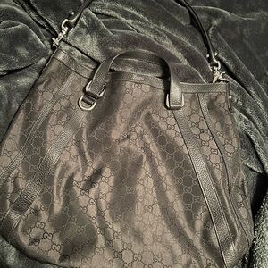 Gucci Black GG nylon Tote Bag - Black